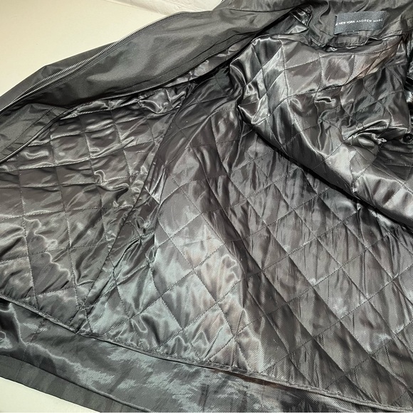Andrew Marc New York Jacket Mens Large Black Chore Barn Quilted Lined - Picture 10 of 13